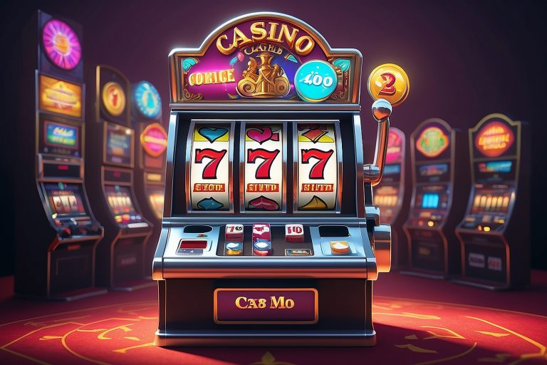 Online Casino Game Play Concept 3D Rendered Banner Illustration